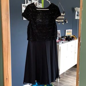 Tahari black dress